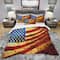 Designart 'God Bless America Flag' Modern & Contemporary Bedding Set - Duvet Cover & Shams